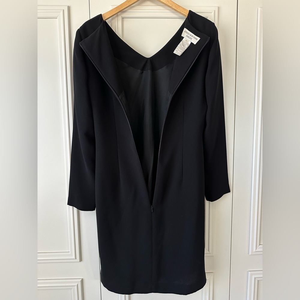 Jones New York Black Rhinestone Cocktail Dress, Size 6 - Picture 6 of 7